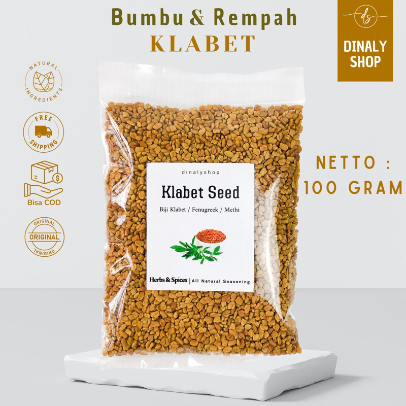 

BIJI KLABET | METHI SEED | FENUGREEK | HALBA | HULBAH 100 GRAM