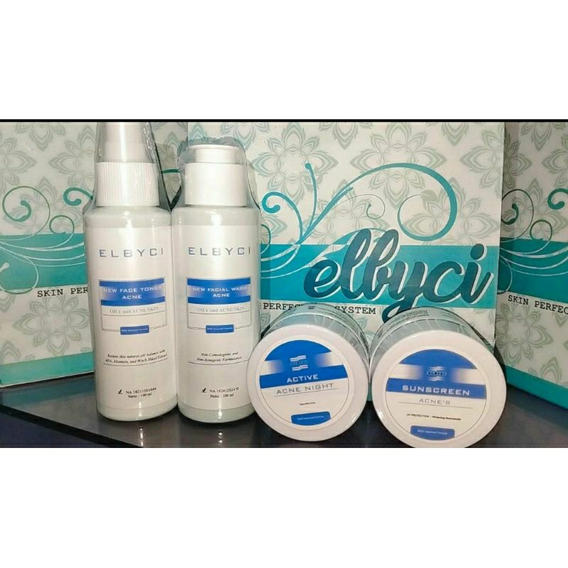 ELBYCI SKINCARE PAKET ACNE hempas jerawat, bruntusan, bekas jerawat, PIE, PIH, aman busui, bumil, BP