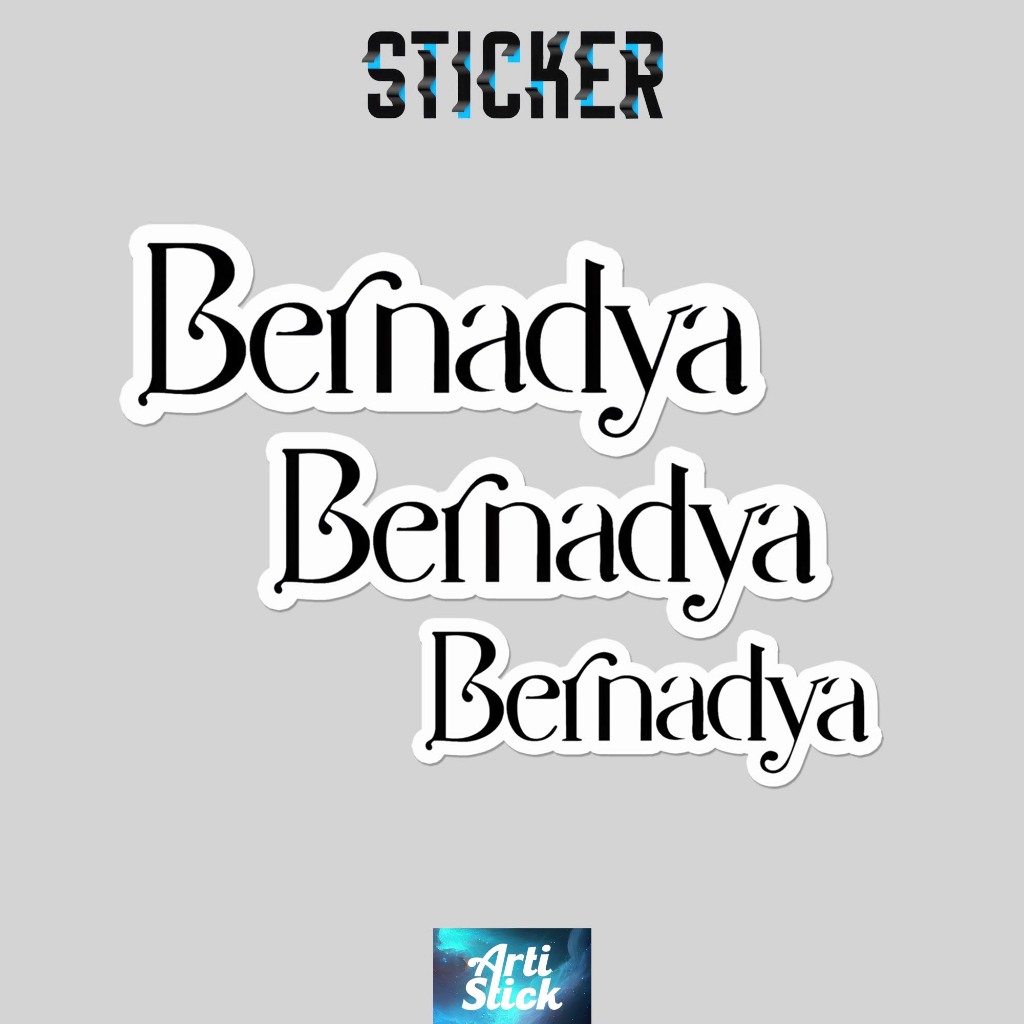 

(3 PCS) Sticker Band Series BERNADYA | Vinyl Laminasi anti air | ArtiStick Merch