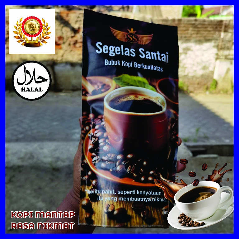 

Kopi Bubuk Segelas Santai Jenis Robusta Rasa Nikmat Mantap 500Gram
