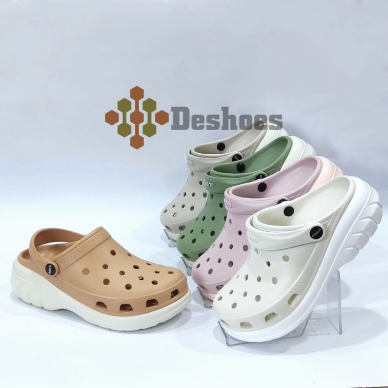 LUOFU E 7216 - E01WK SIZE 36-40 | Sendal Kodok Pria Wanita Ringan