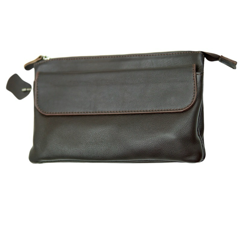 Hand Bag Pria Kulit Asli Clutch Tas Tangan Untuk Kerja Kantor Pria Kulit Sapi Asli Multifungsi