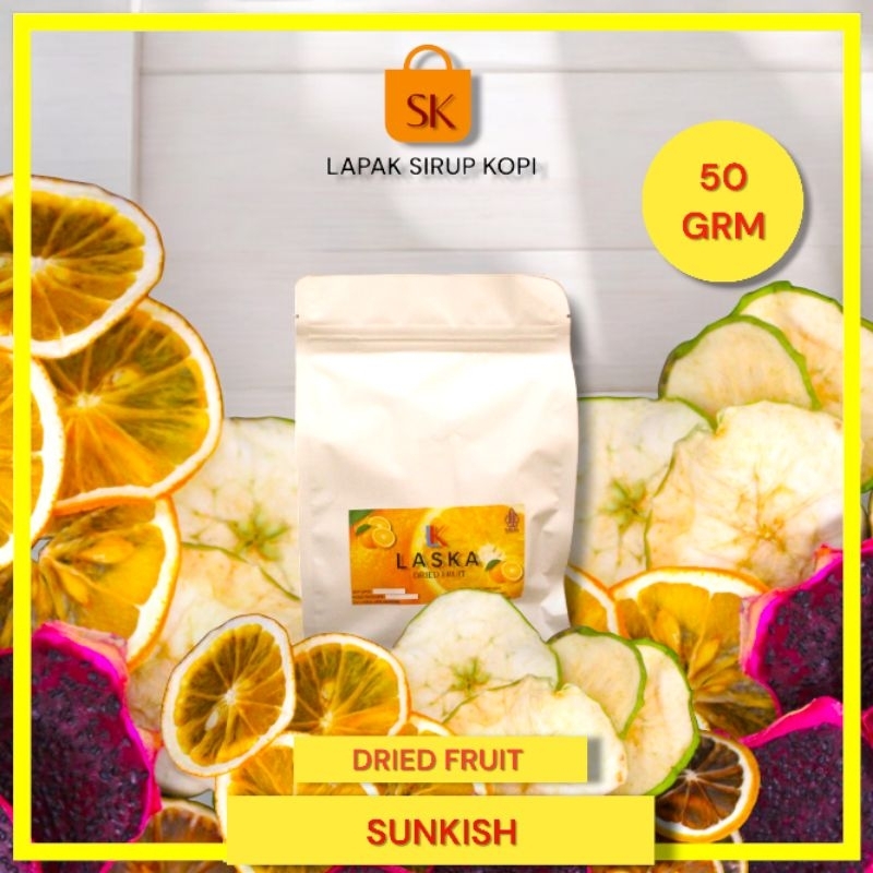 

Dried orange sunkish slice 50 gram - Dried fruit - Buah kering irish