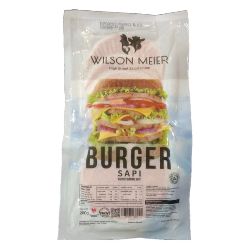 

WILSON MEIER BURGER SAPI 200 GRAM