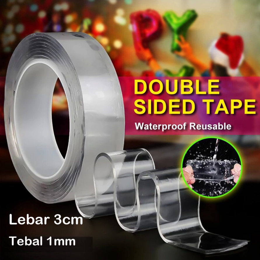 

Cashback Produk 15 Solatip Ajaib Dobel Tip Lebar 3cm 3mm Nano Double Tape Bening A15