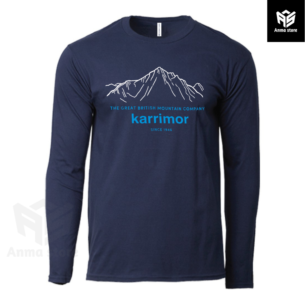 Kaos Baju Lengan Panjang Pendaki Gunung Adventure Karrimor