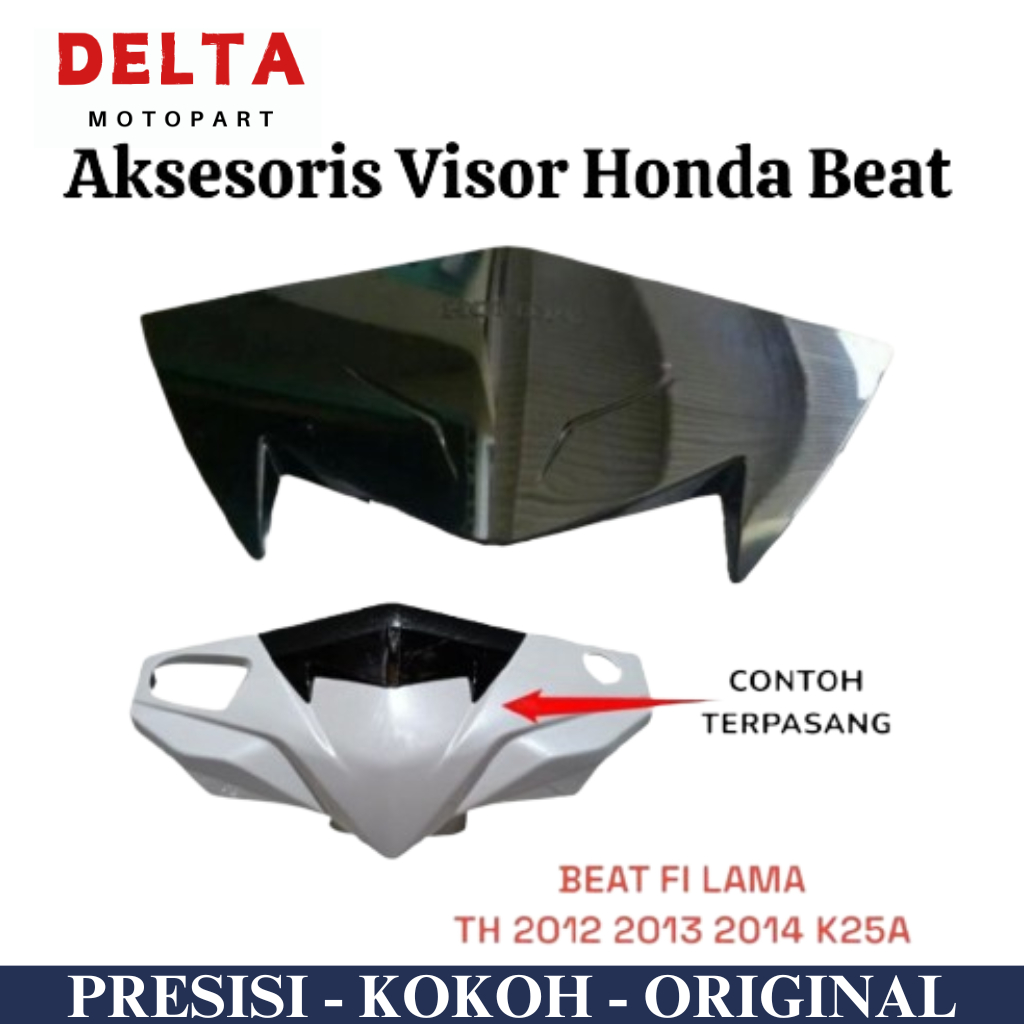Aksesoris visor windshield beat fi lama 2012 2013 2014 original honda K25A
