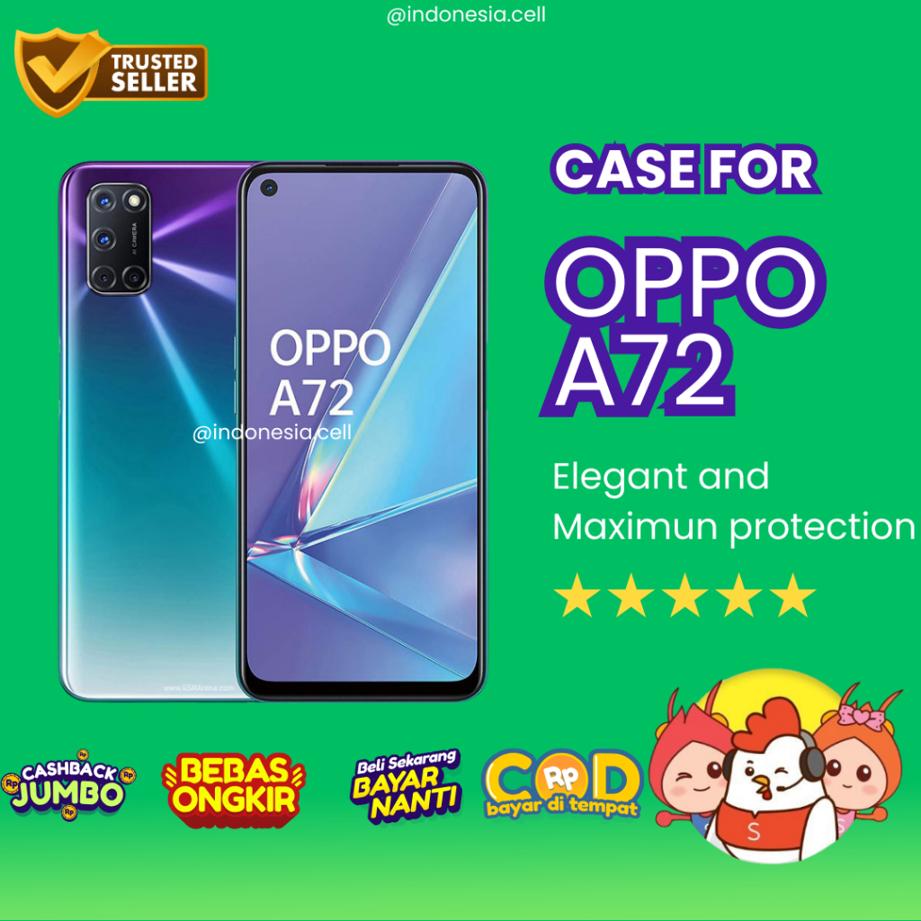 CASE OPPO A72 / KESING OPPO A72 / CASE AIRBAG / CASE BENING CASE HITAM OPPO A72 / ANTICRACK OPPO A72