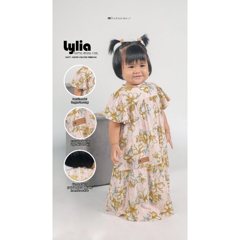DRESS ANAK✅ CANTIK✅ COUPLE✅ LYLIA HOME DRESS KIDS BY ALFASA DAILY✅