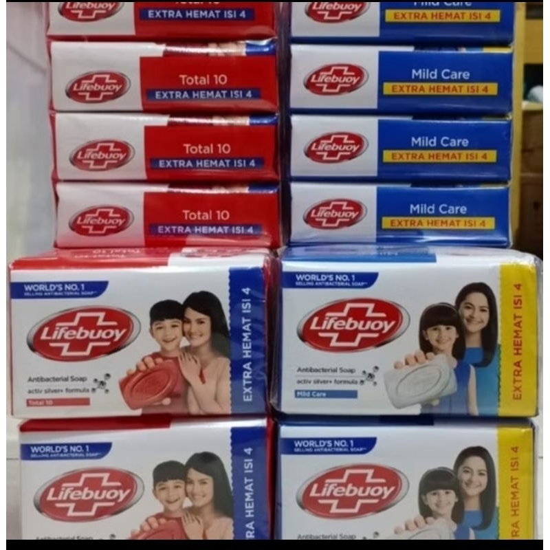 Sabun Batang Lifebuoy 100Grm/4pcs | Sabun Batang | Sabun Mandi Lifbuoy