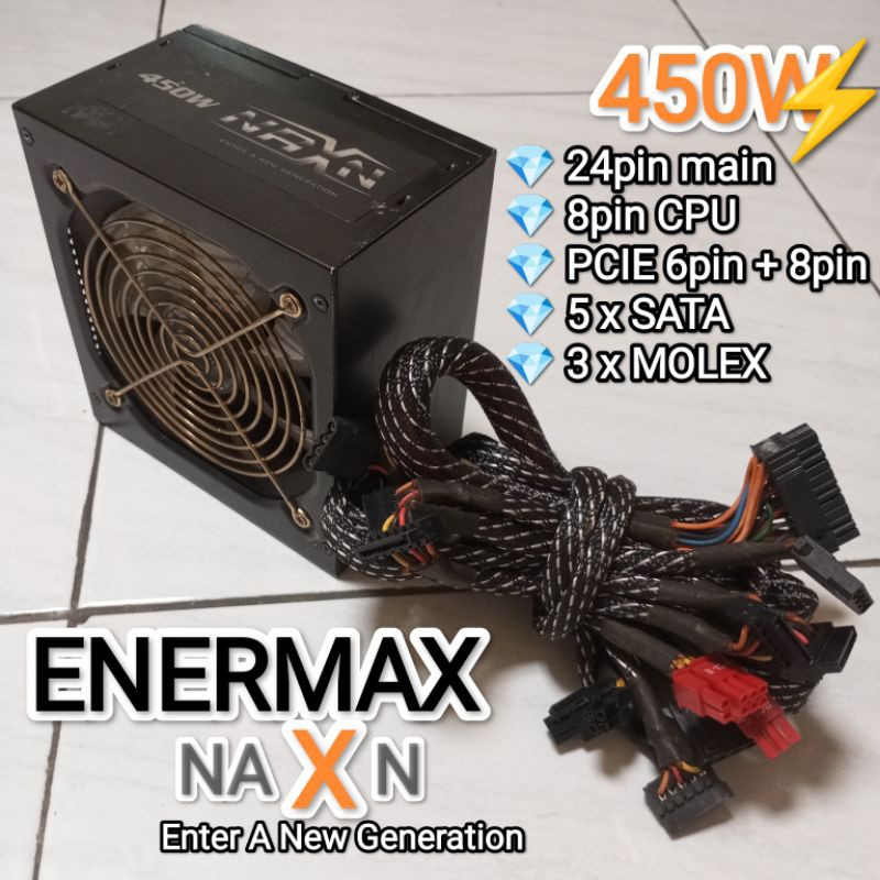 psu 450w enermax naxn  true power supply