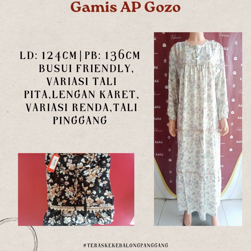 GAMIS BUNGA GOZO AP
