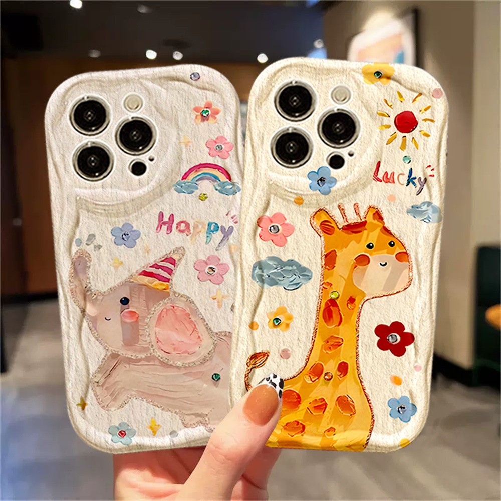CS01 softcase silikon Happy elephant giraffe Softcase Case Hp compatible For Xiaomi Redmi A1 A2 PLUS