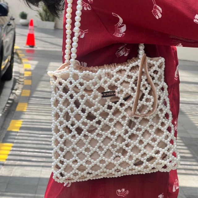 AUTUMN TOTEBAG / tas manik / beaded bag / tas pearl bag / tote bag manik / tas wanita / tas kasual