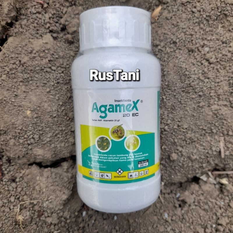 Insektisida AGAMEX 20EC 200ml bahan aktif : Abamektin 20g/l