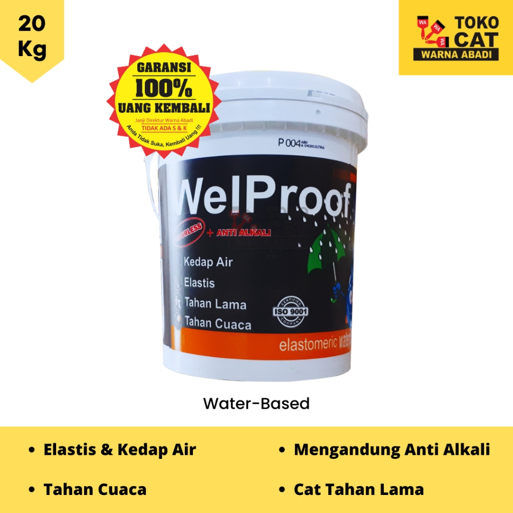 Cat Tembok Waterproofing Anti Bocor Welproof 20 kg