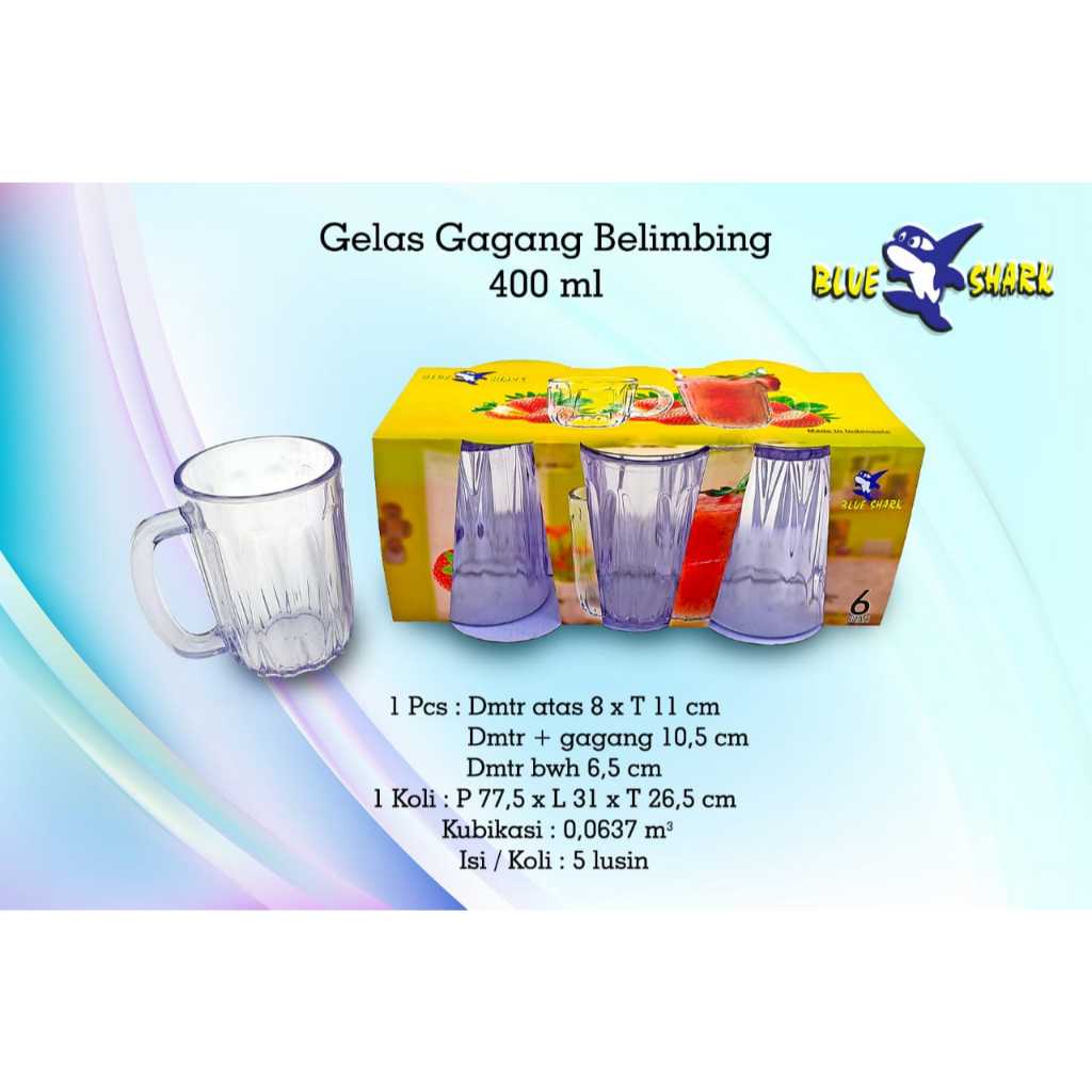 Gelas Gagang Teh / Gelas Teh Poci Gagang Teh Plastik