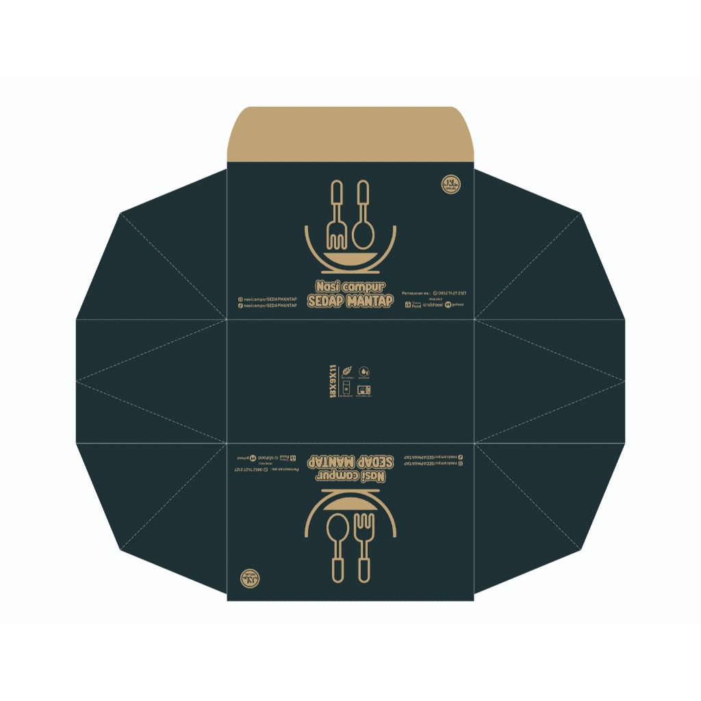 

CUSTOM Bungkus Nasi Kekinian / Rice Pack - Box Nasgor - Nasi Kucing - Warteg - Nasi Sayur - Jumat Berkah