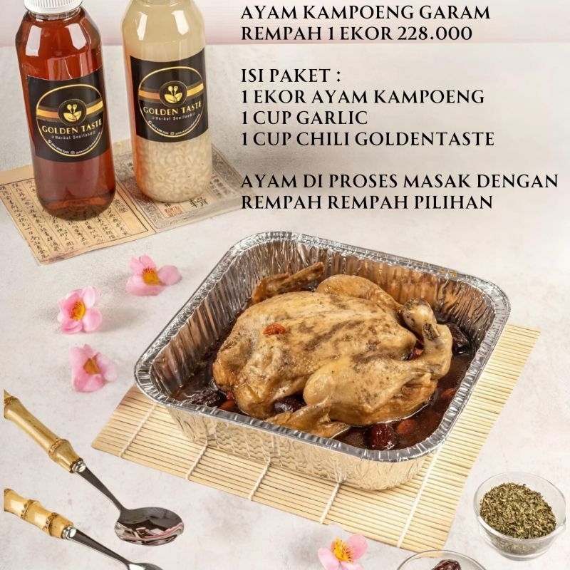 

Ayam Kampoeng Garam Rempah 1 ekor