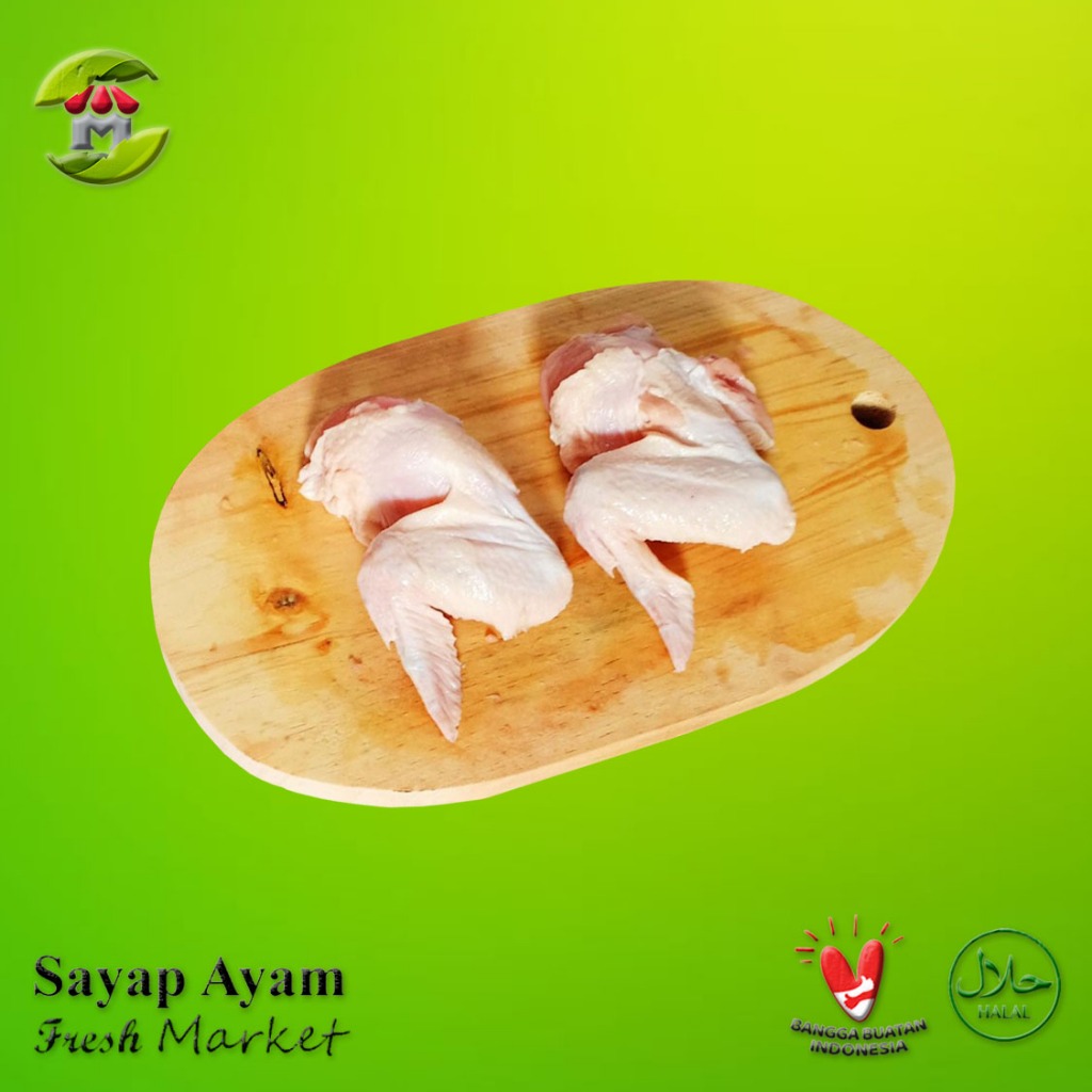 

[JAKPUS] Full Wing Sayap Ayam Utuh Pack 950gr - 1kg