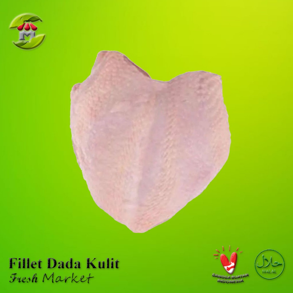 

[JAKPUS] Boneless Fillet Dada Ayam Dengan Kulit Pack 970gr - 1kg