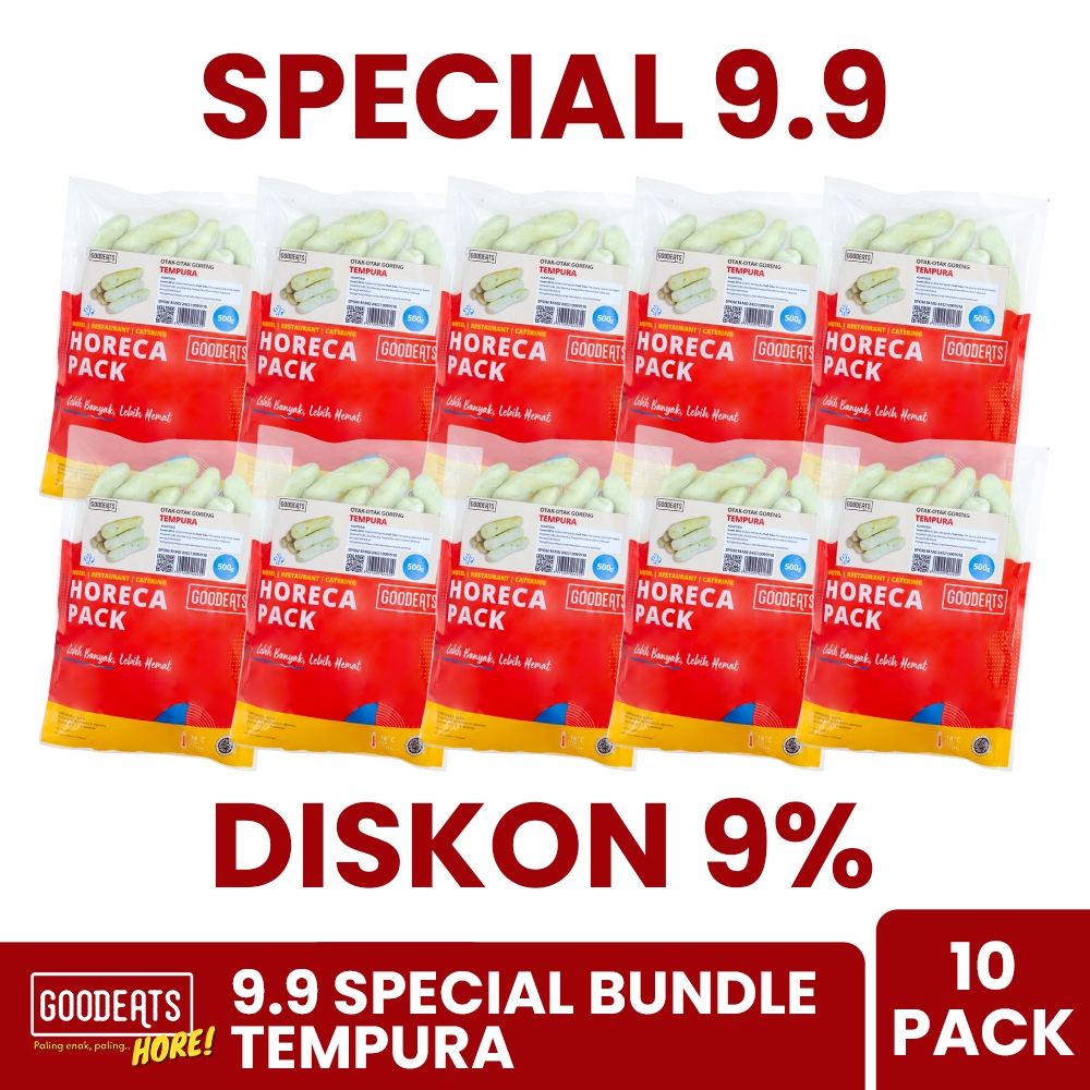 

SPECIAL 9.9 - GOOD EATS BUNDLE TEMPURA 500 GR - 10 PACK