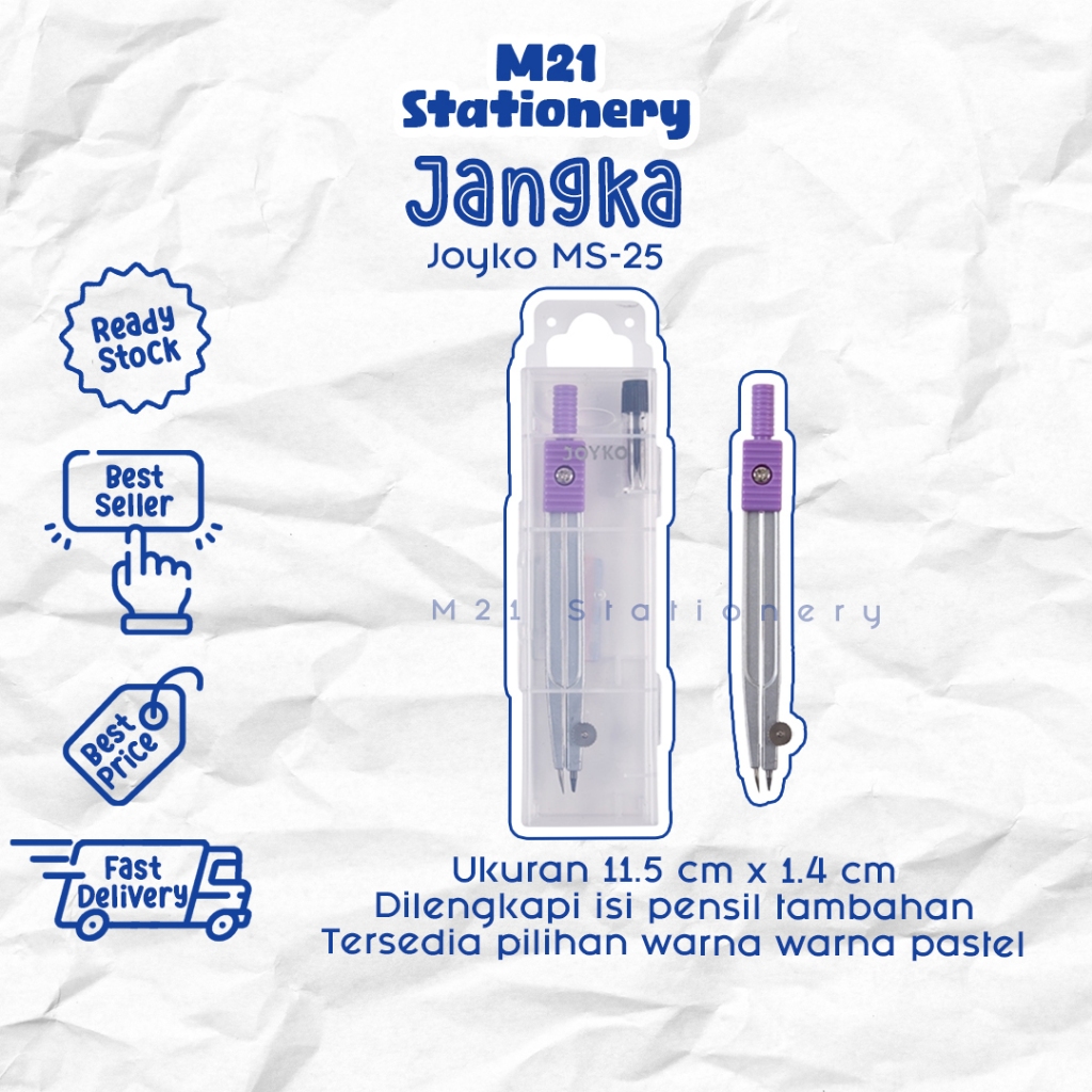 

JANGKA JOYKO MS-25 MS-55 MS-75 / JANGKA MATH SET BAHAN PLASTIK WARNA PASTEL MEKANIK PENSIL KAYU RAUTAN JANGKA COMPASS MATEMATIKA ALAT TULIS SEKOLAH ATK KANTOR KULIAH STATIONERY LENGKAP MURAH / M21 STATIONERY JOGJA