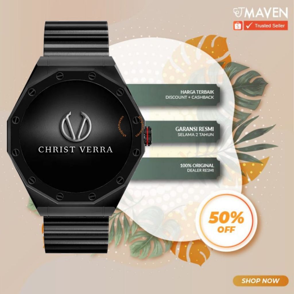 Smartwatch Pria Christ Verra CV BEYOND 0416 BLK
