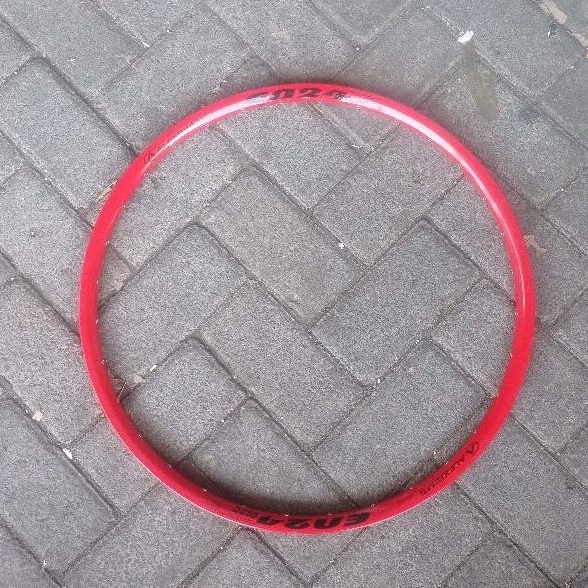 Rims Velg Rim 26 Alexrims EN24 32H Discbrake Red Brakeline Alloy EN 24