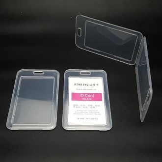 

1 Pcs ID Card Holder Vertical DX - 814 Transparant 8.5 Cm x 5.4 Cm