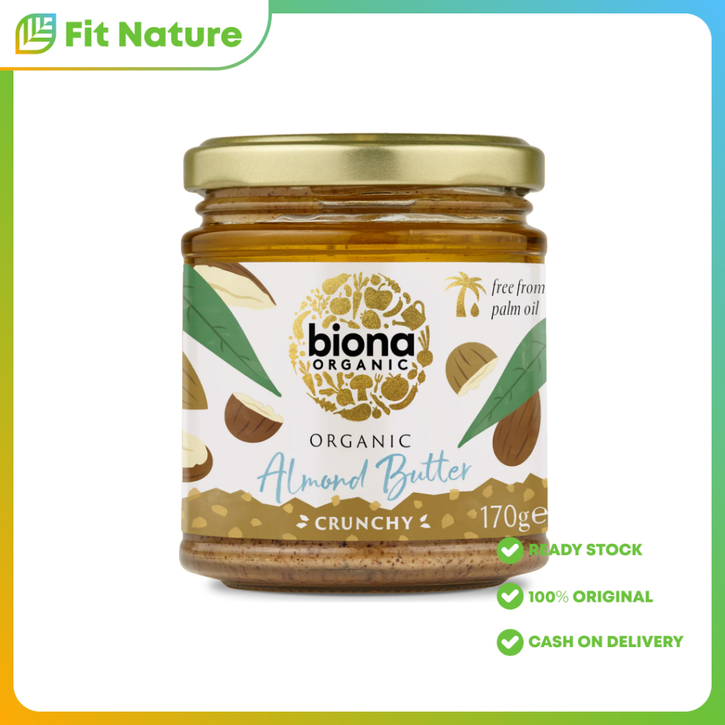 

Biona Organic Almond Butter Crunchy 170 Gr