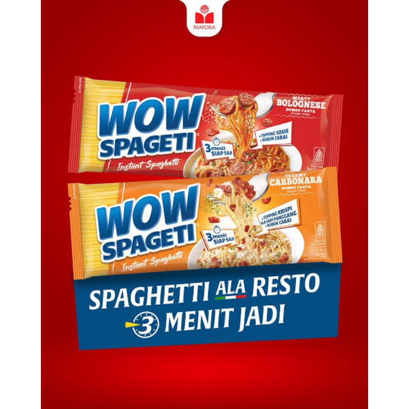 

WOW Spageti Carbonara & Bolognese 84g