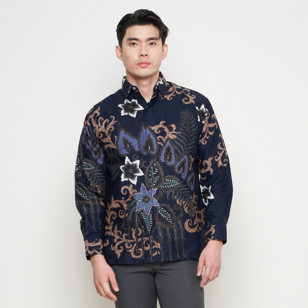 [Krisna Wahyu] Batik Pria Katun Lengan Panjang