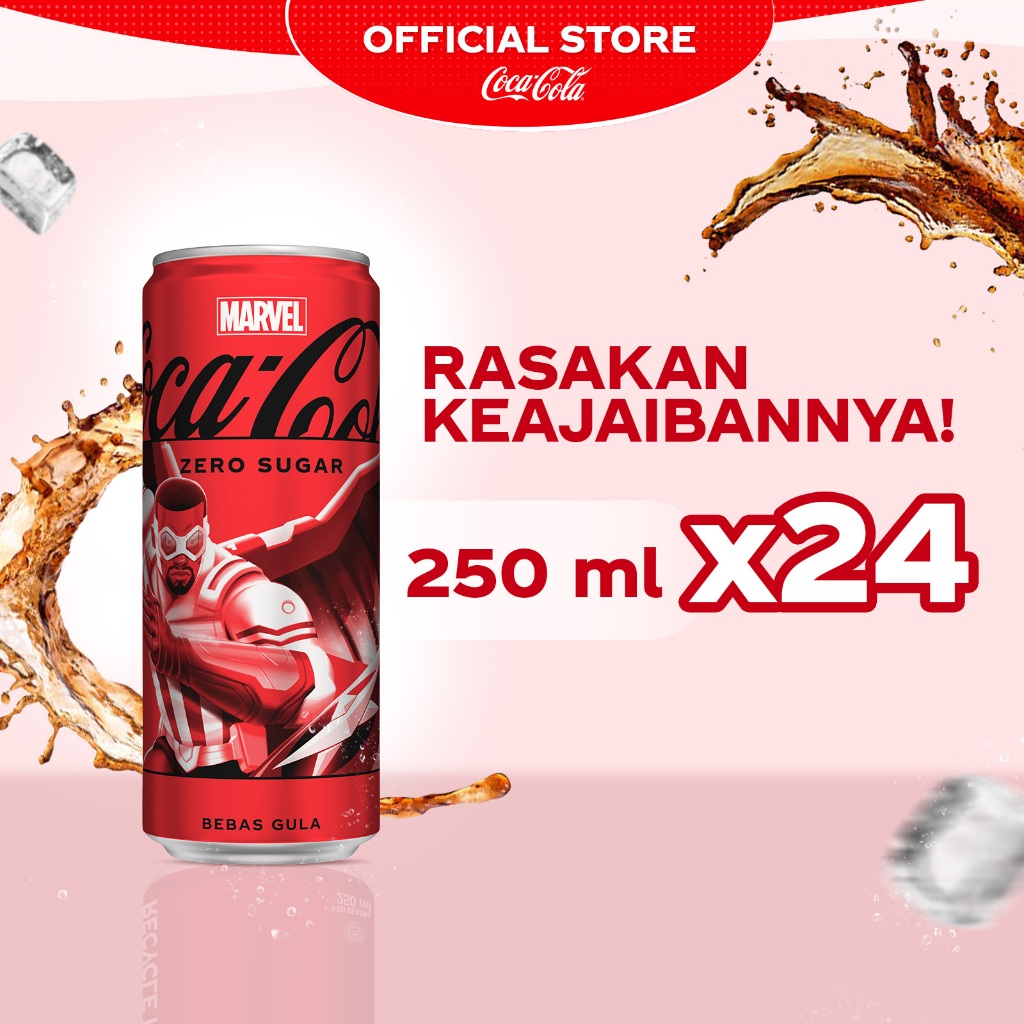 

Coca-Cola Zero Sugar Minuman Soda - Kaleng 250ml x 24pcs