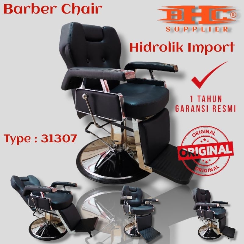 Barber Chair Hidrolik Import 31307 Kursi Barbershop Kursi Barber Premium Kursi Pangkas Rambut Cukur 