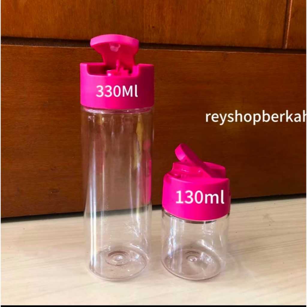 small table dispenser tupperware 2pcs botol kecap/ botol minyak tupperware