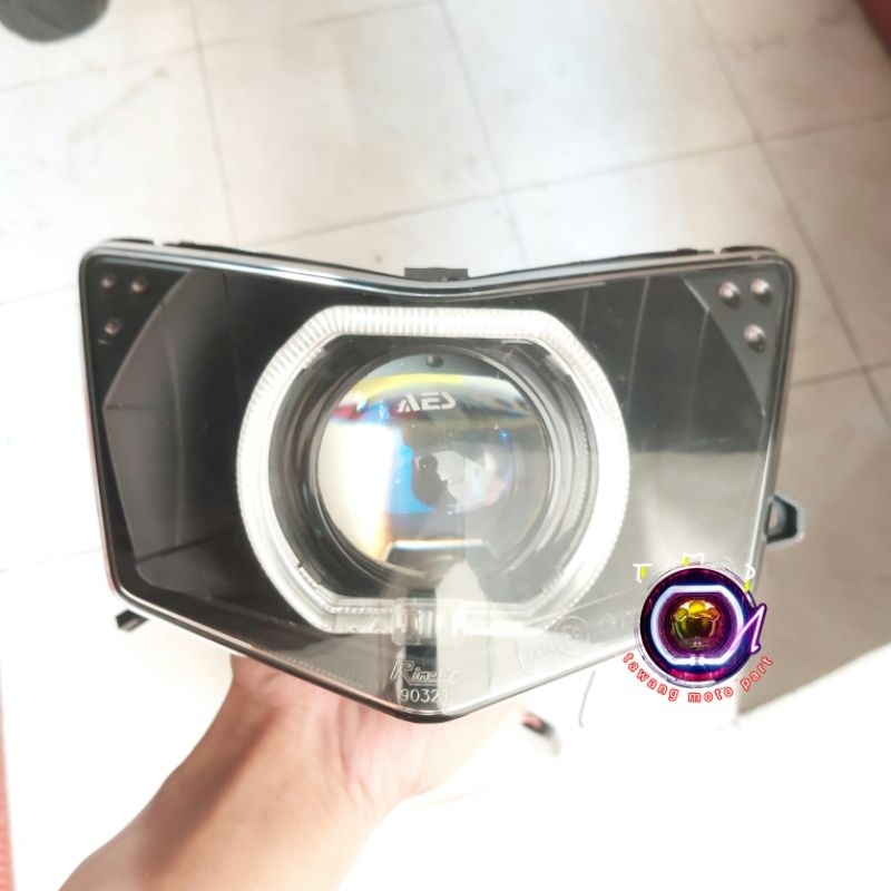 Lampu Depan Biled Ninja RR New Set Biled AES Turbo SE Exp V2 2,5inch Reflektor Ninja RR New Original