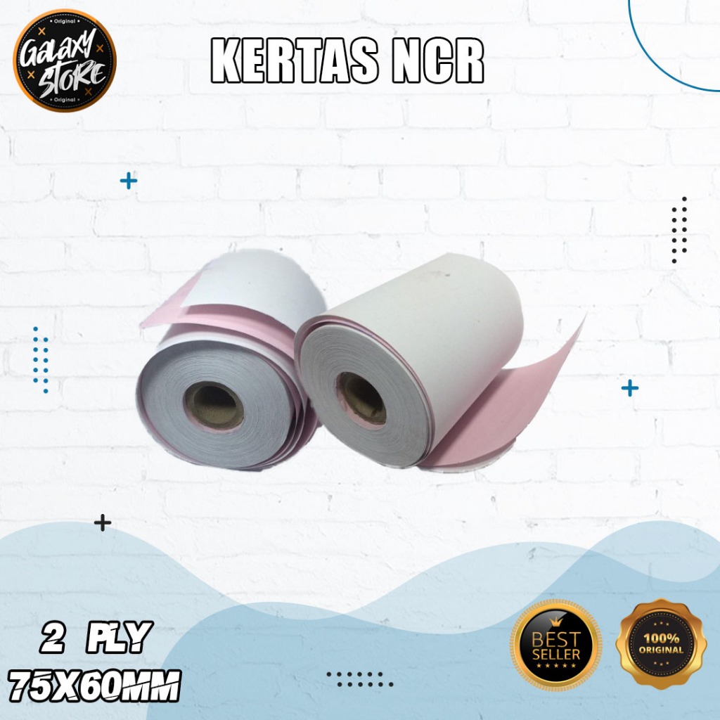 

Kertas Struk HVS 2 Ply 75x60 , NCR 2 Ply Rangkap 2 Ply Printer Kasir Dotmatrix