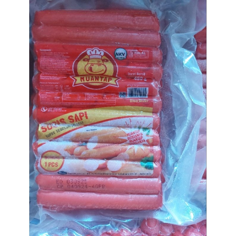 

muantap sosis sapi short 450gr