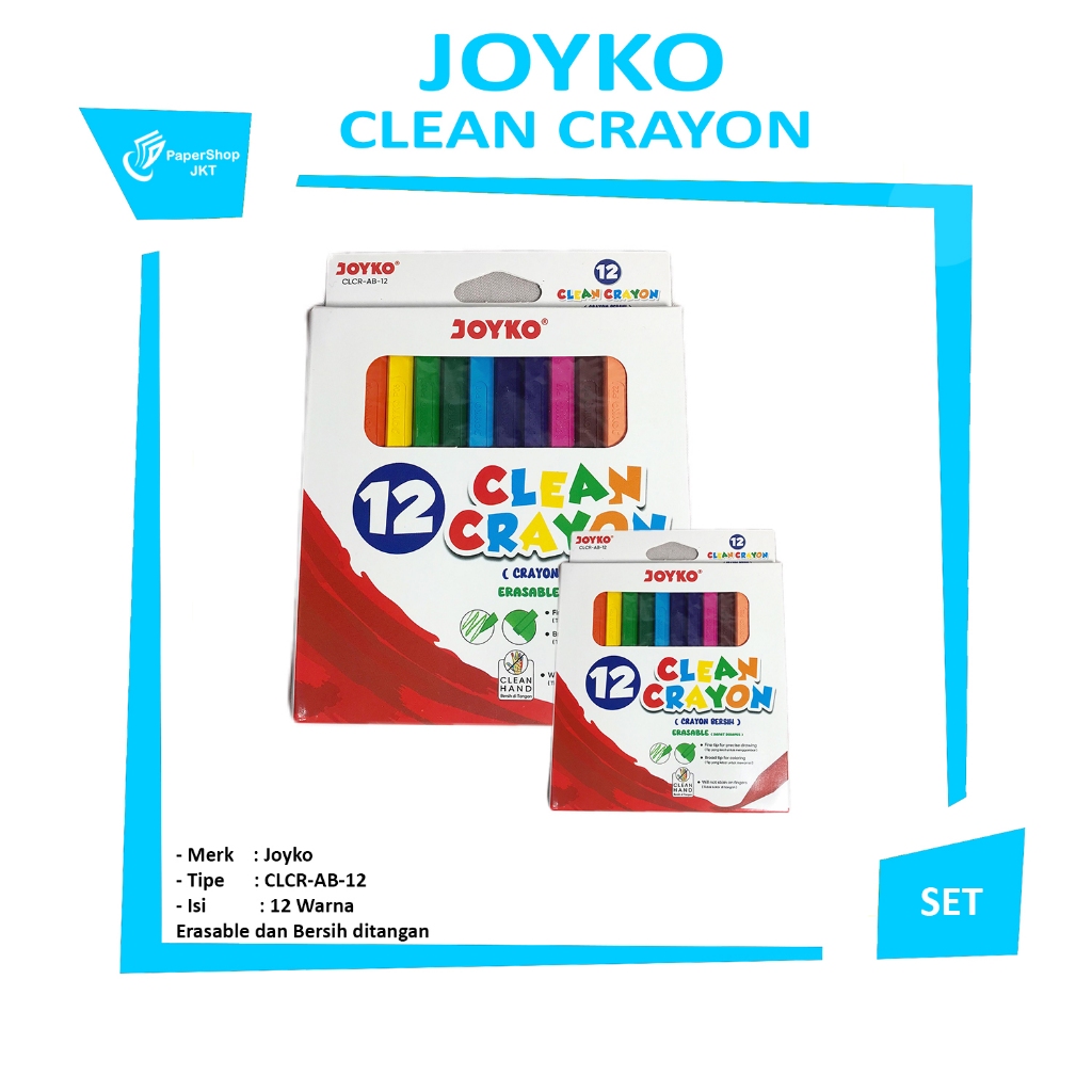 

JOYKO - CLCR-AB-12 Clear Crayon - PACK