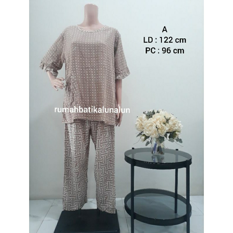 Setelan Celana Panjang Sakura Jumbo Halus by Qonita Batik Pekalongan