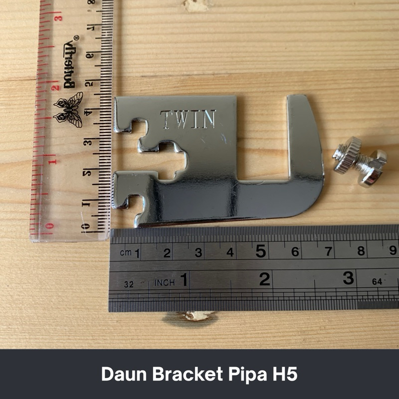 Bracket Pipa Kotak H5 Daun Bracket Pipa kotak 5CM Penyangga Pipa Kotak