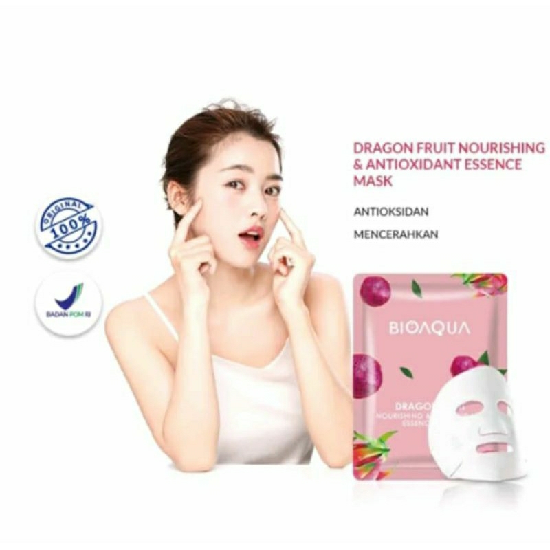 BIOAQUA sheet Mask Dragon Moisturizing Hydrating essense 25gr skincare masker wajah