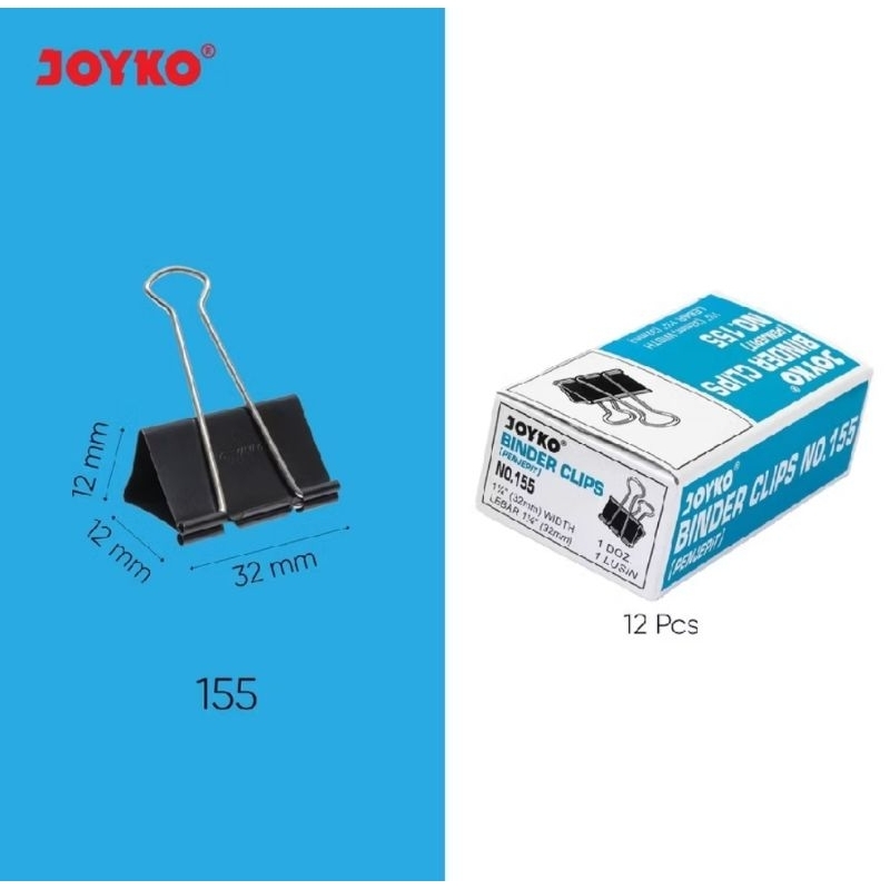 

Binder Klip 155 Merk Joyko isi 12pcs Harga Termurah