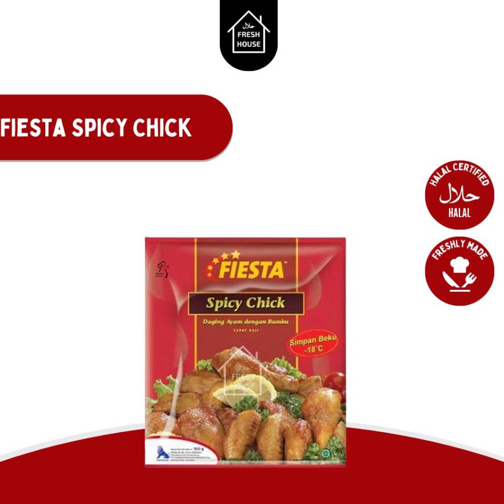 

FIESTA SPICY CHICK PREMIUM Daging Ayam Goreng Bumbu 500g