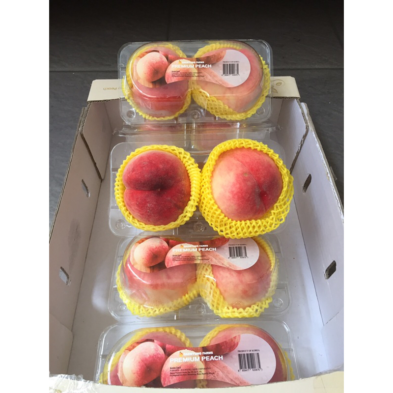 

Buah Peach Korea 1 Dus (Isi : 6 Pack) Fresh Import