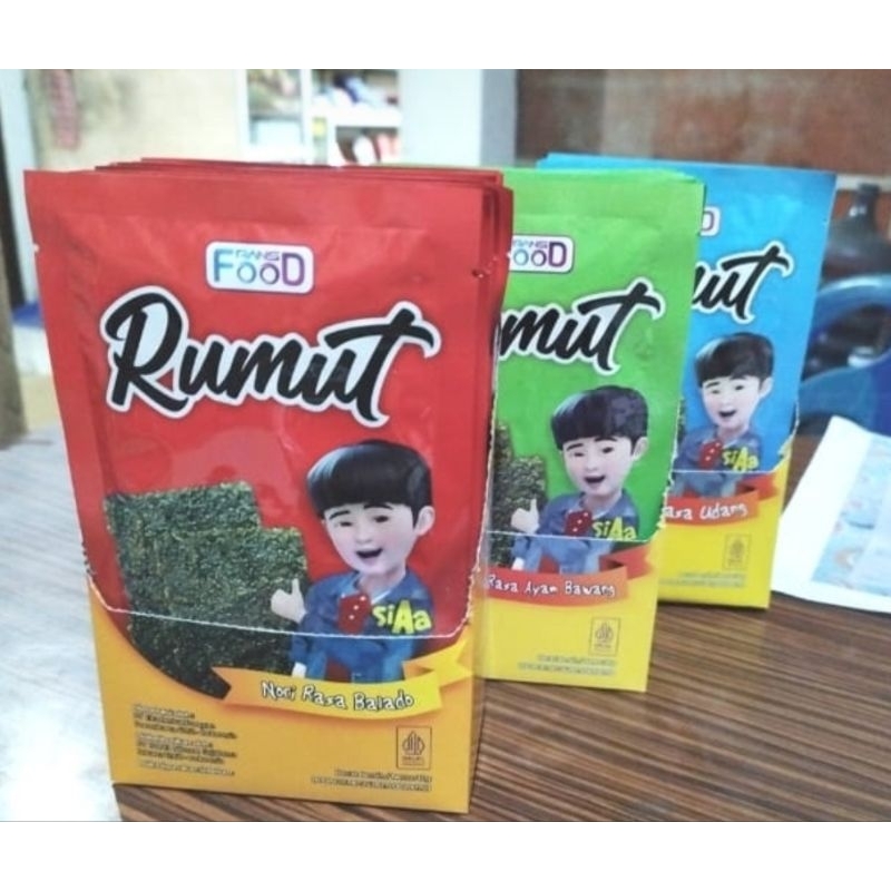 

Rumut Cemilan Rumput Laut Nori 10 gram