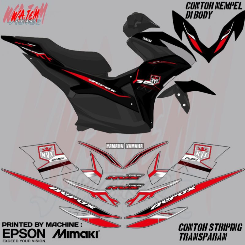 STRIPING TRANSPARAN AEROX NEW CONNECTED NVX NEW