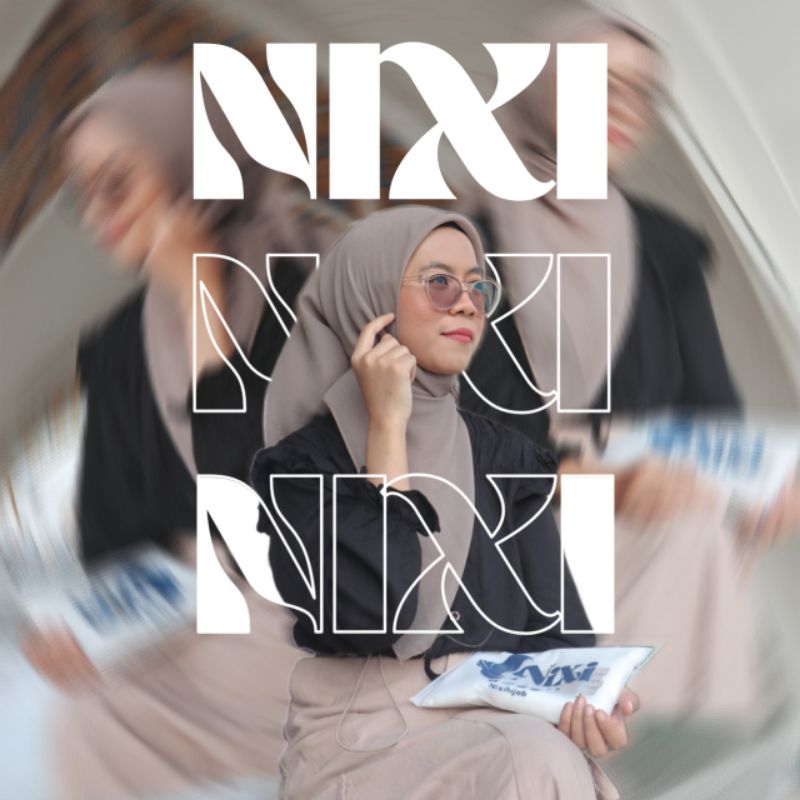 Nixi Hijab - HIJAB SQUARE Polly Cotton ( Packaging Premium )