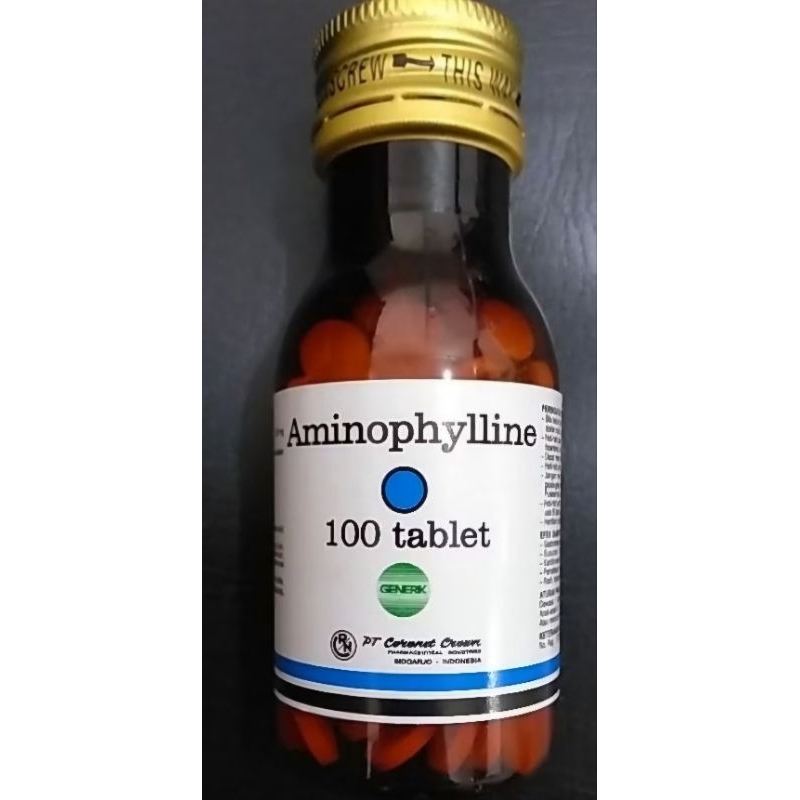 Aminophylline 200mg botol isi 100 tablet coronet/ED JULI 2027